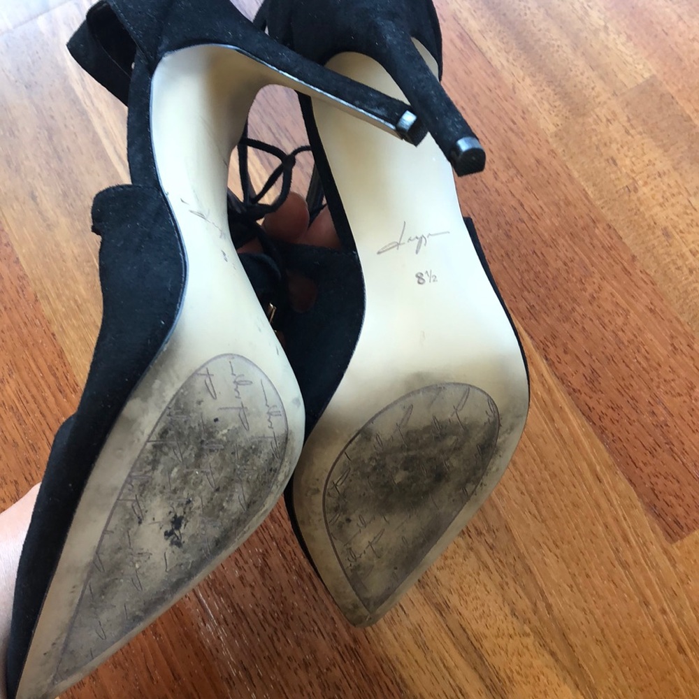 Daya By Zendaya Aaron Black Suede Pointed Pumps - image 4